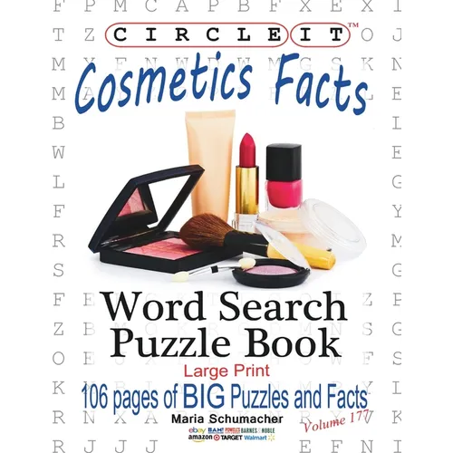Circle It, Cosmetics Facts, Word Search, Puzzle Book - Paperback