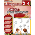 Multiplication and Division Math Workbook 3rd and 4th Grade: Multiplication and Division Word Problems Grade 3-4, Triple Digit Multiplication and Divi - Paperback
