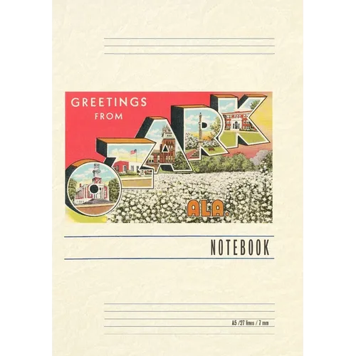 Vintage Lined Notebook Greetings from Ozark