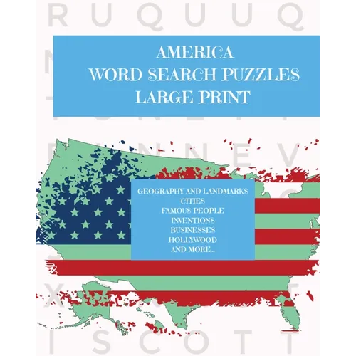 America: Puzzle Activity Book for Teens and Adults: Large Print - Paperback