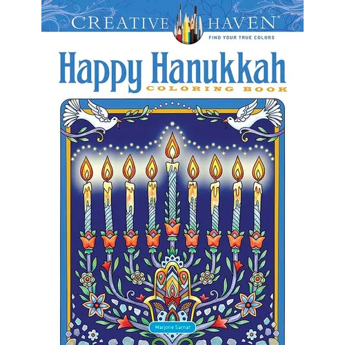 Creative Haven Happy Hanukkah Coloring Book - Paperback