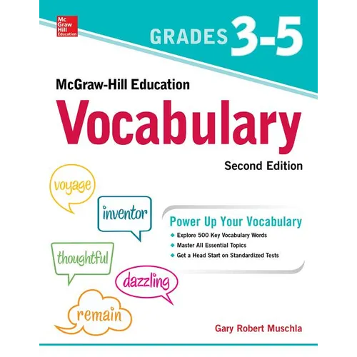 McGraw-Hill Education Vocabulary Grades 3-5, Second Edition - Paperback