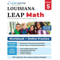 LEAP Test Prep: 5th Grade Math Practice Workbook and Full-length Online Assessments: LEAP Study Guide - Paperback