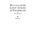History of the Lost State of Franklin