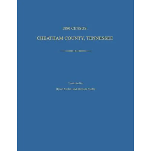1880 Census, Cheatham County, Tennessee