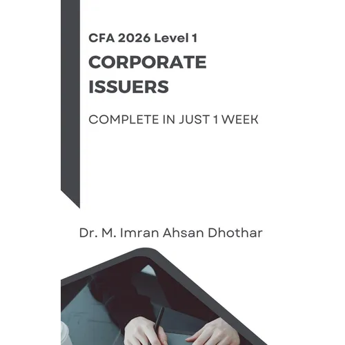 Cfa 2026: Level 1 corporate Issuers - Paperback