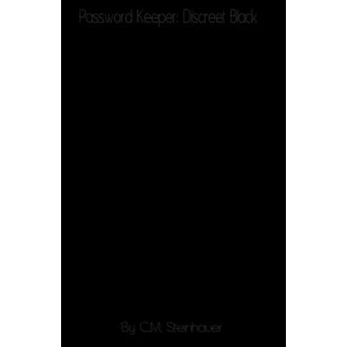 Password Keeper: Discreet Black - Paperback
