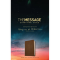 The Message Devotional Bible, Brown Cross: Featuring Notes & Reflections from Eugene H. Peterson - Imitation Leather