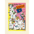 Vintage Lined Notebook Greetings from Idaho, Map of Highlights - Paperback