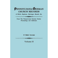Pennsylvania German Church Records, Volume II