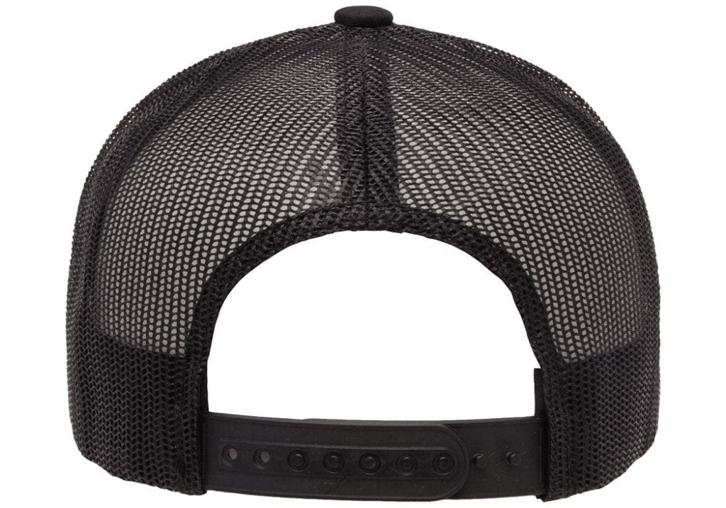 Retro Snapback Trucker Flexfit Cap Black