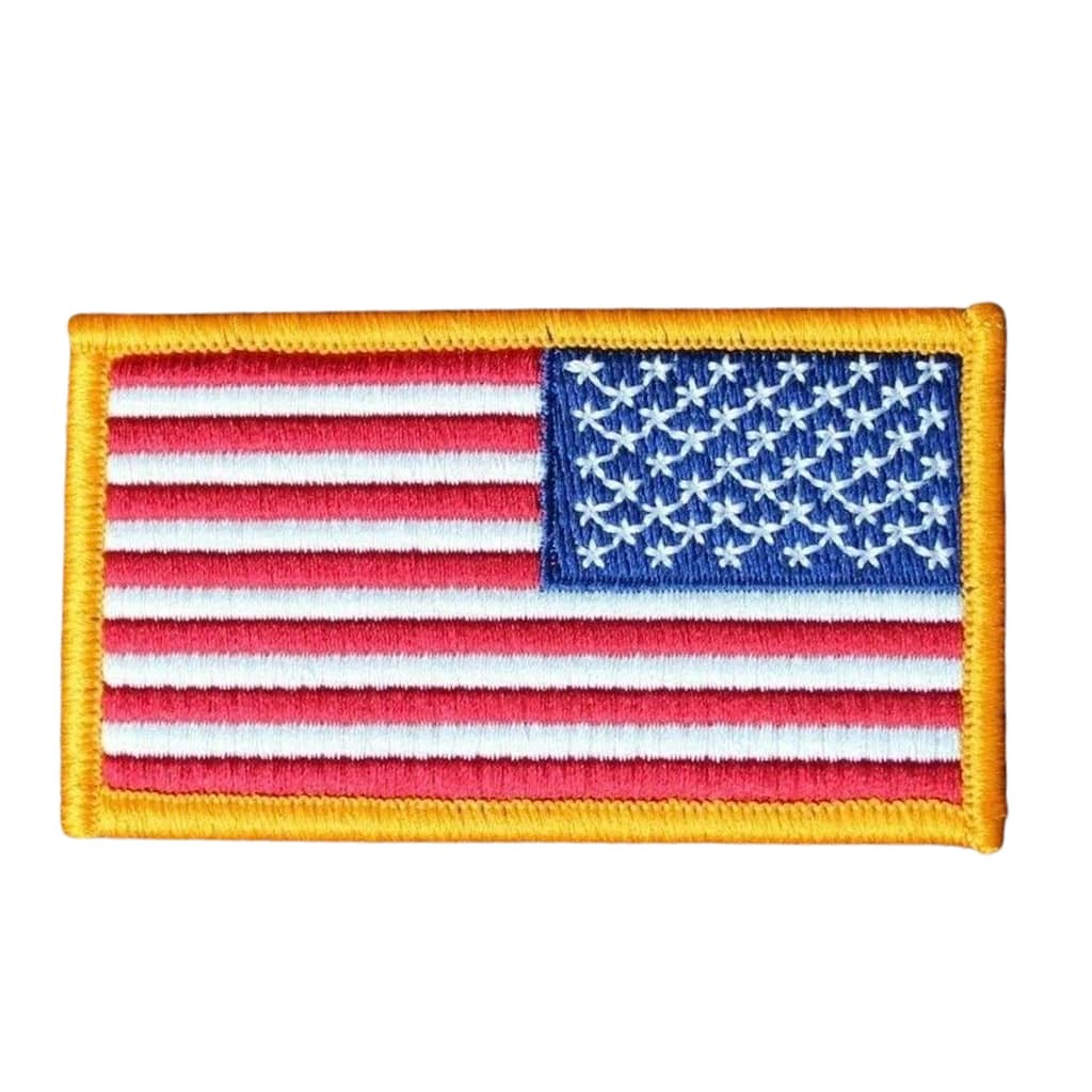 Reverse American Flag Color Patch with Hook and Loop