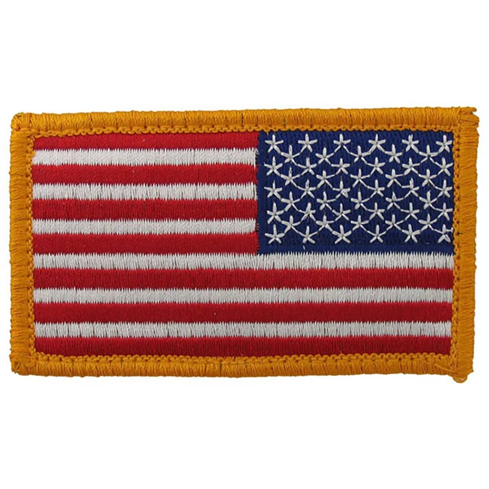 Reverse American Flag Color Patch with Hook and Loop