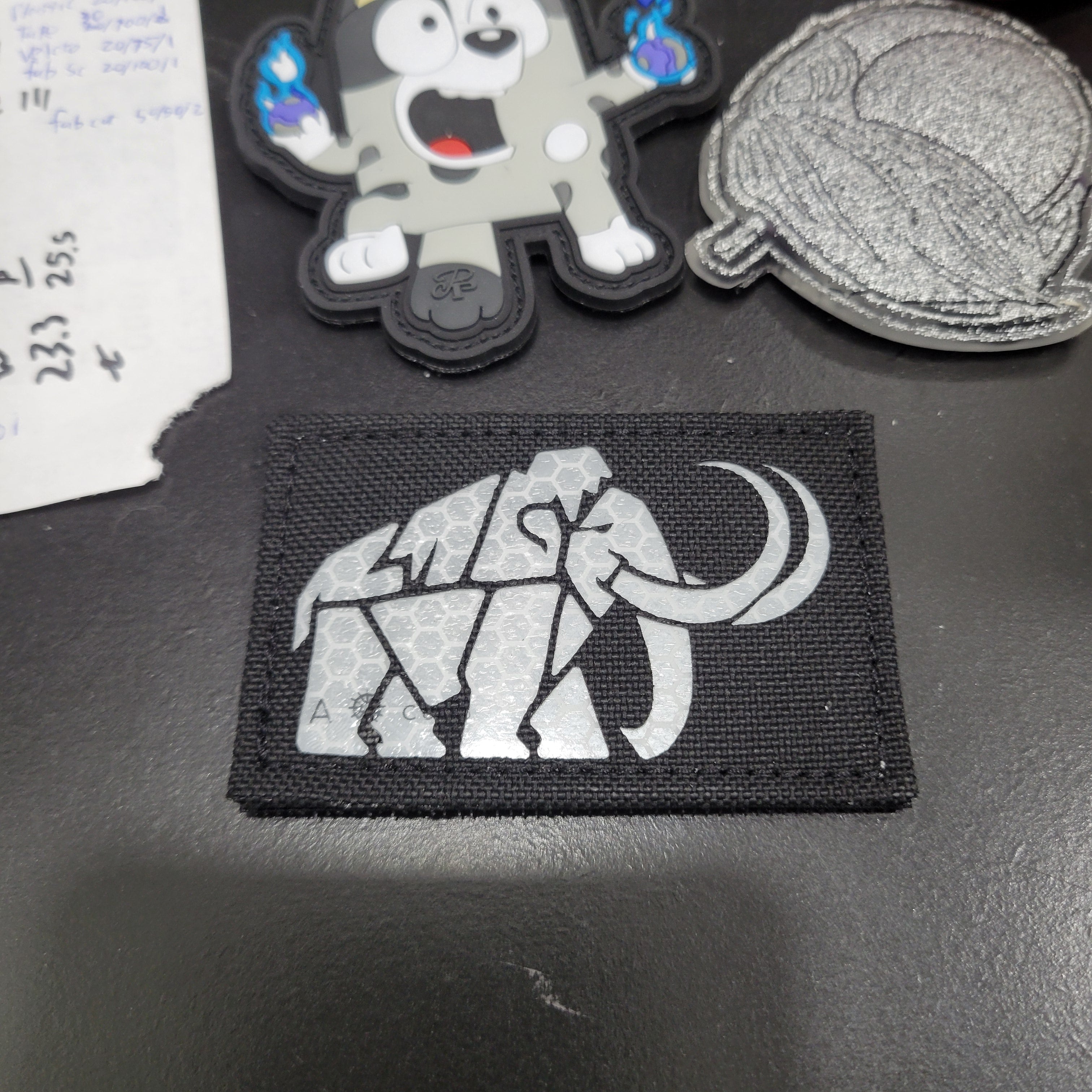 Geometric Mammoth Laser Cut Patch