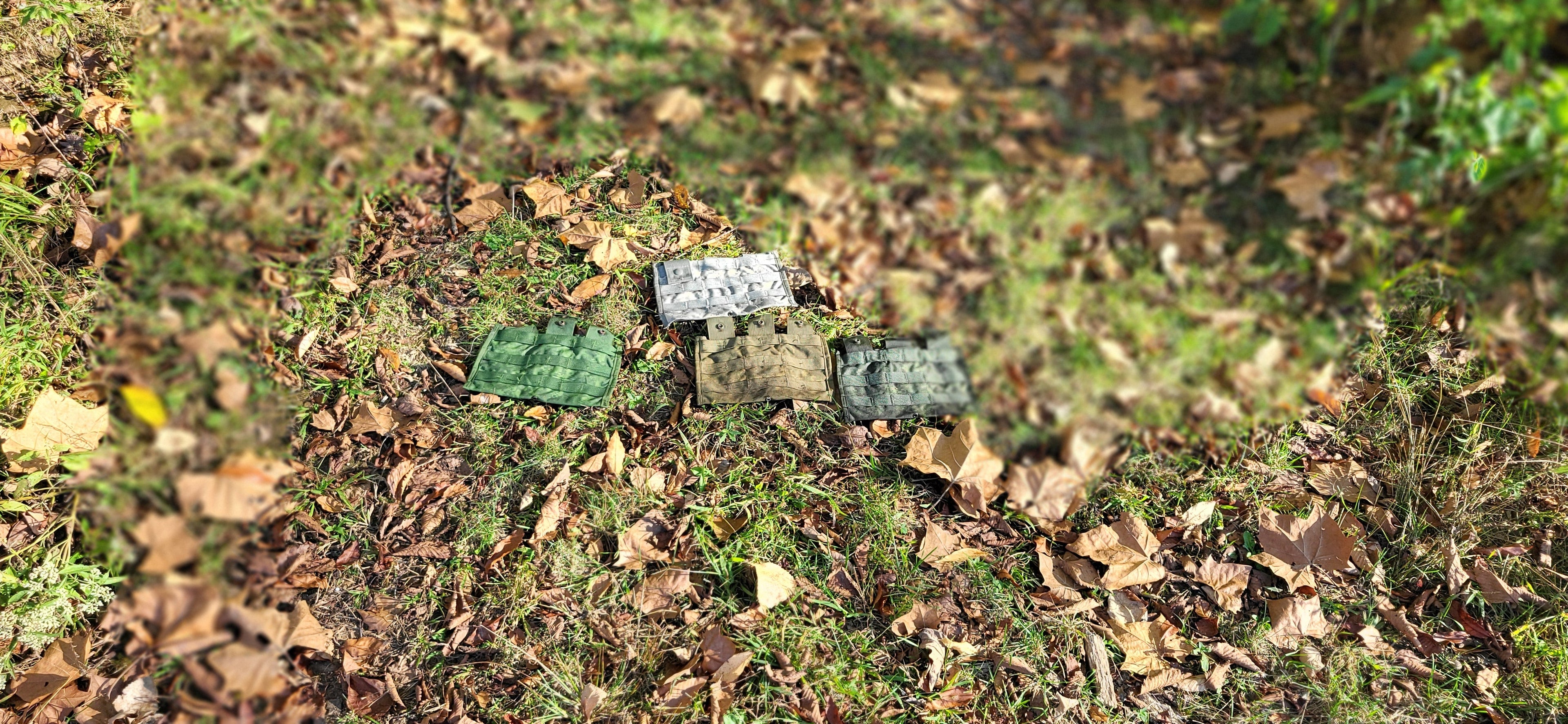 Forest Green dyed ACU Riflemen set 9 pouches