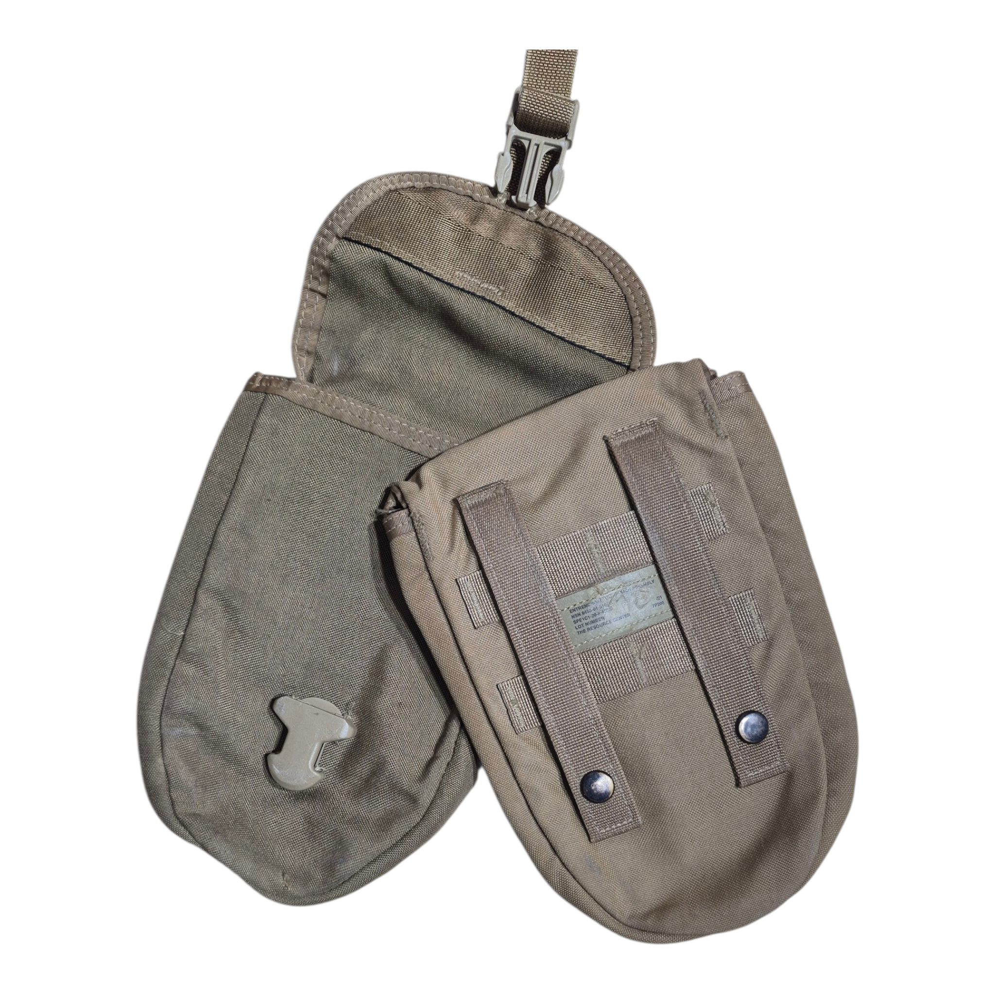 USMC Coyote Tan Entrenching Tool Carrier Pouch issued condition