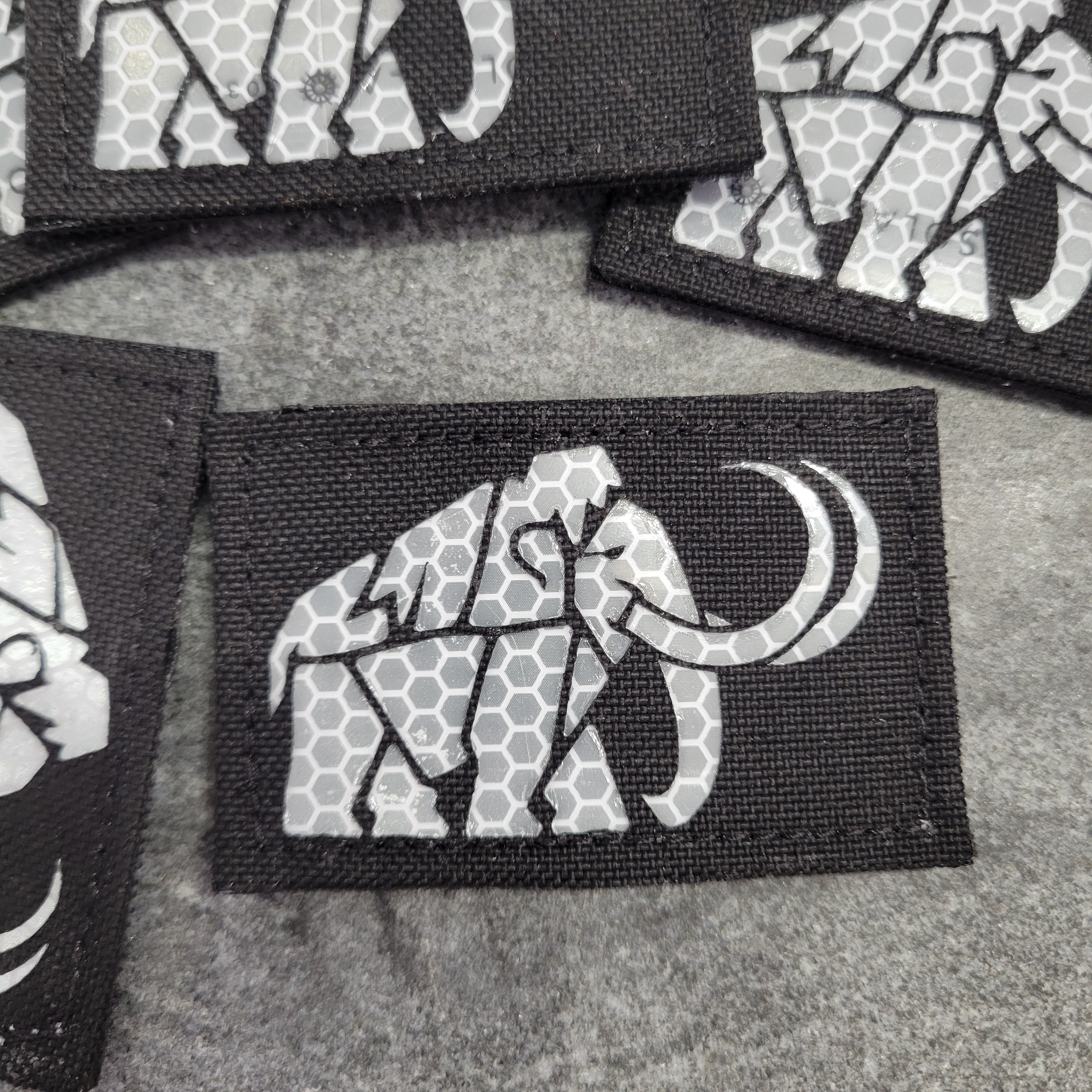 Geometric Mammoth Laser Cut Patch