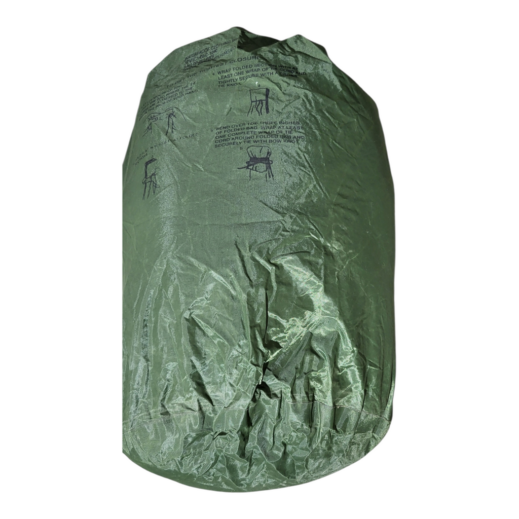 USGI Green Water Proof garment clothing bag