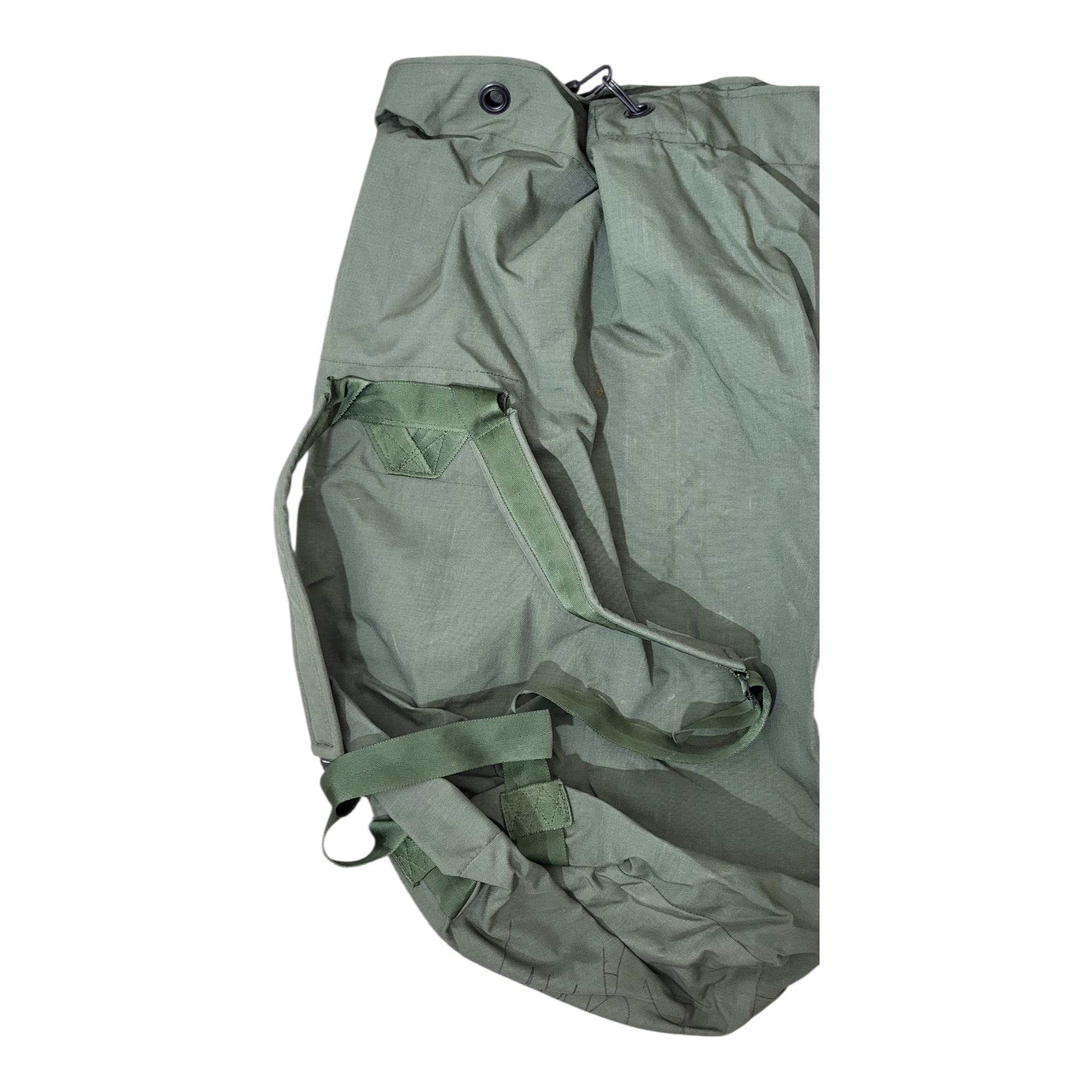 USGI Green Duffle Bag old style top loader sea bag Issued