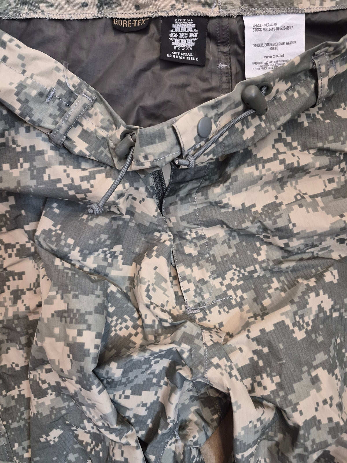 Genuine USGI ECWCS Gen III Level 6 ACU Gore-Tex Pants 8415-01-538-6677