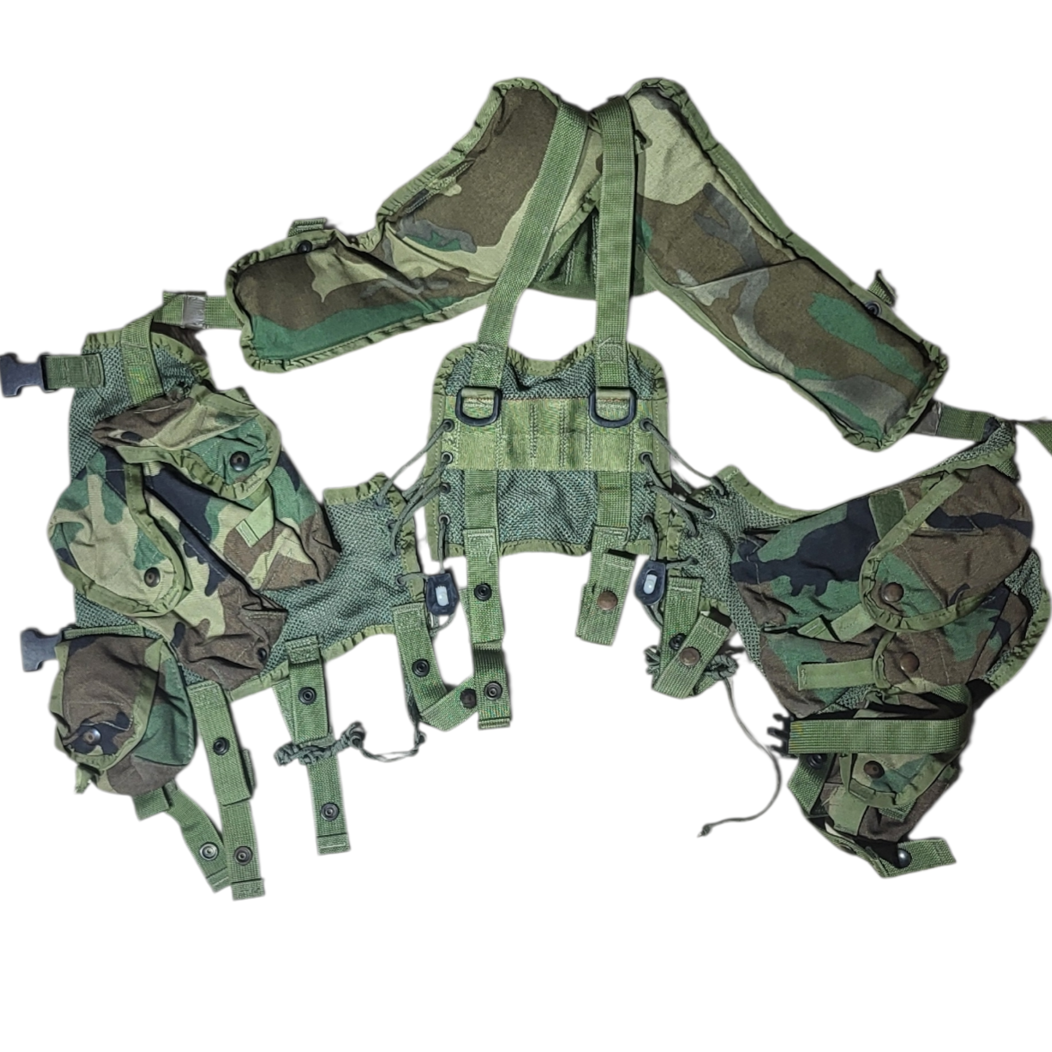 Woodland load bearing vest