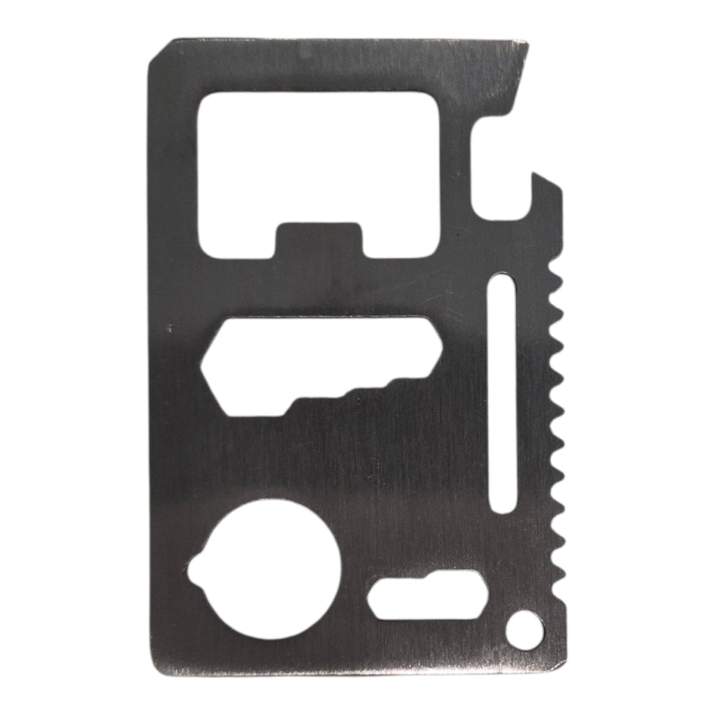 11-in-1 Survival Credit Card Multitool – Fathers Day, Stocking Stuffer Christmas Gift - Multipurpose Tactical Wallet Tool With Bottle Opener, Survival Knife