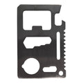 11-in-1 Survival Credit Card Multitool – Fathers Day, Stocking Stuffer Christmas Gift - Multipurpose Tactical Wallet Tool With Bottle Opener, Survival Knife