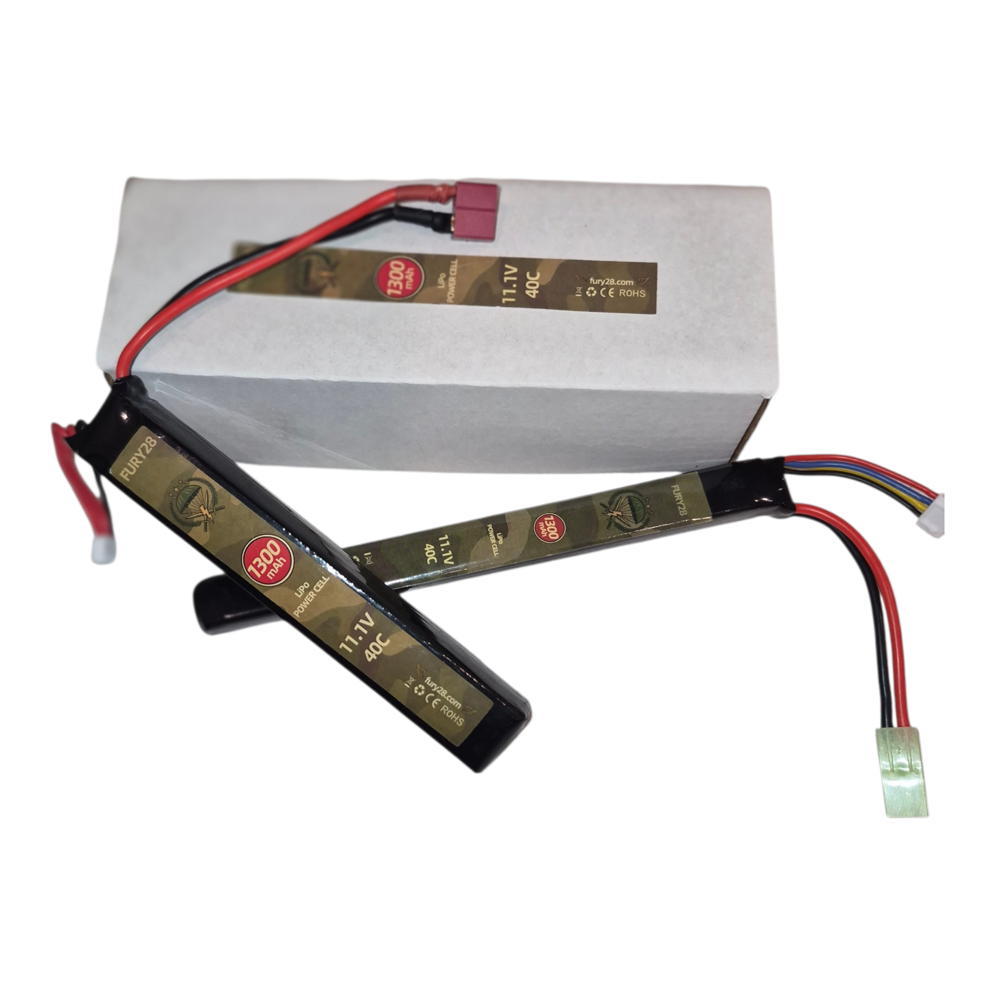 Fury28 11.1v 1300mah 40c Lipo battery stick type AEG