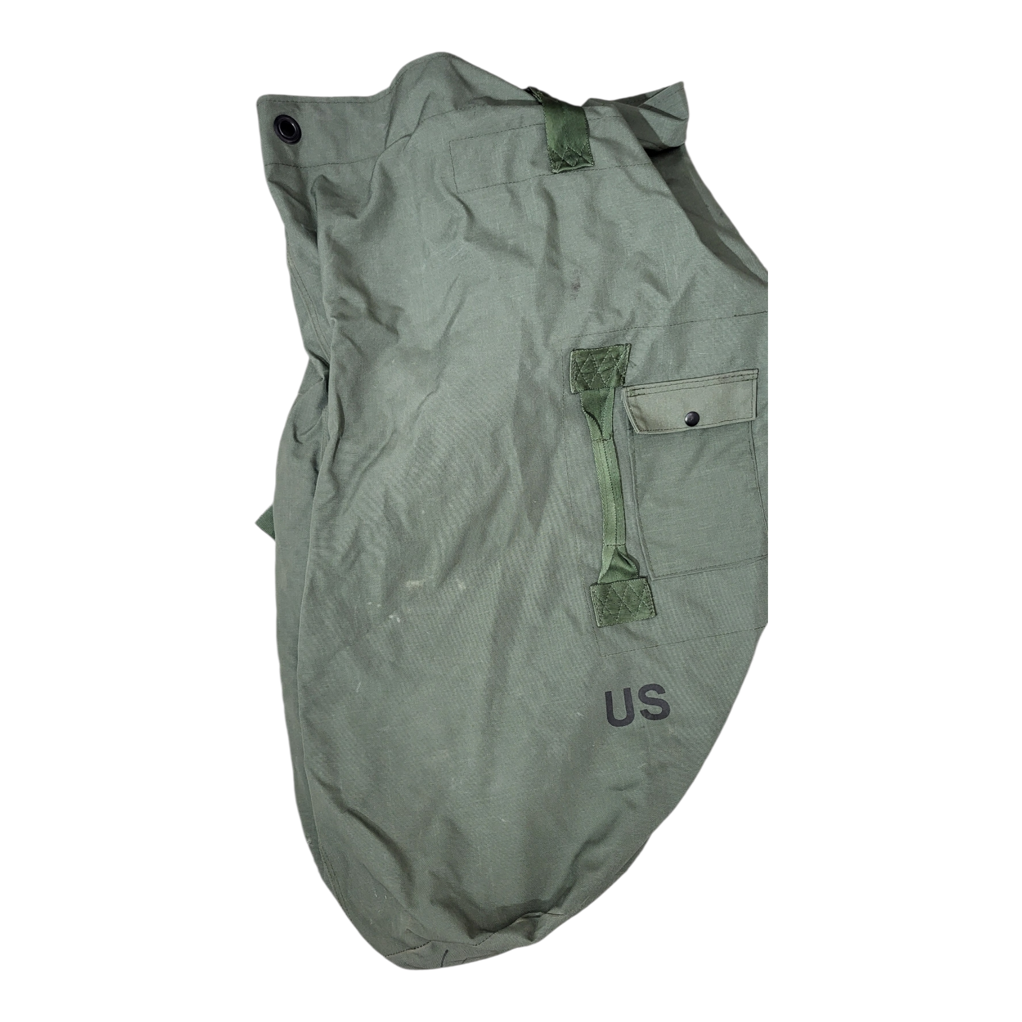 USGI Green Duffle Bag old style top loader sea bag Issued