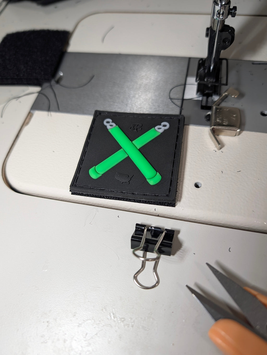 Glowsticks Morale Patch - Green - Glow in the Dark - 100% Made in the USA