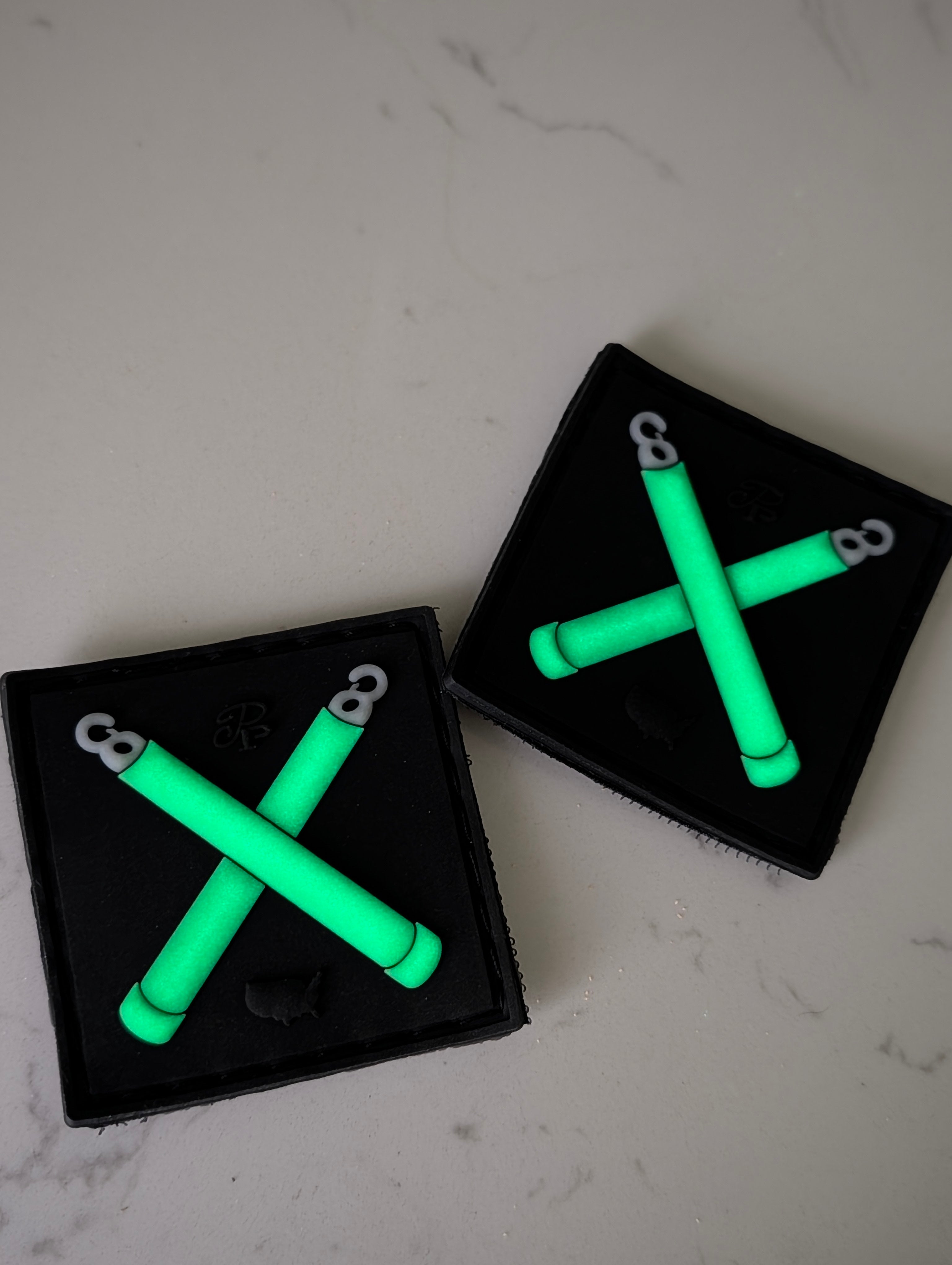 Glowsticks Morale Patch - Green - Glow in the Dark - 100% Made in the USA