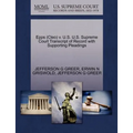 Epps (Cleo) V. U.S. U.S. Supreme Court Transcript of Record with Supporting Pleadings
