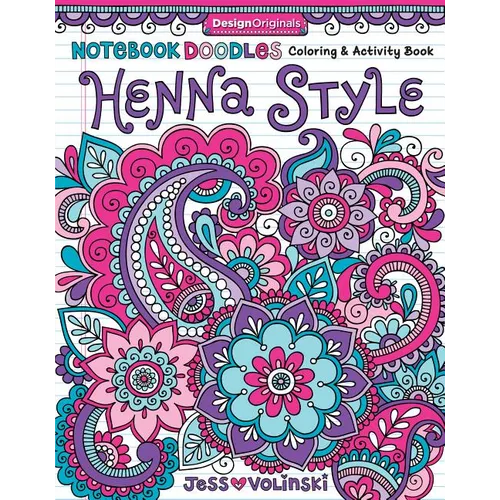 Notebook Doodles Henna Style: Coloring & Activity Book - Paperback