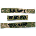 Navy NWU Type III Name Tape Sew-on Nametape or Add Hook Fastener