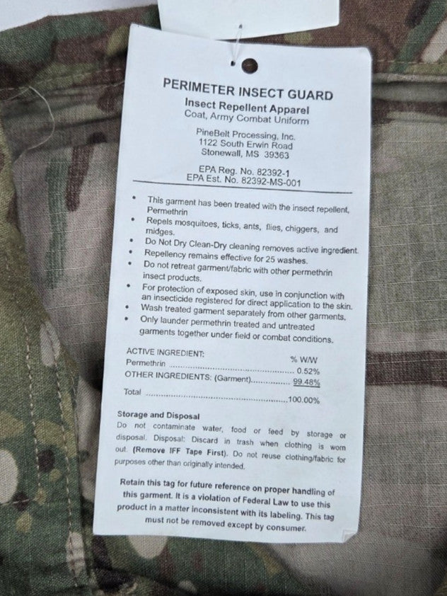 New Large Regular US Army FRACU OCP Combat Uniform Coat Flame Resistant NWT LR