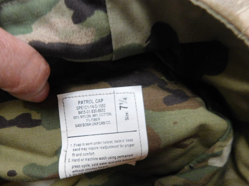 US ARMY OCP PATROL CAP SIZE 7 1/4 NEW