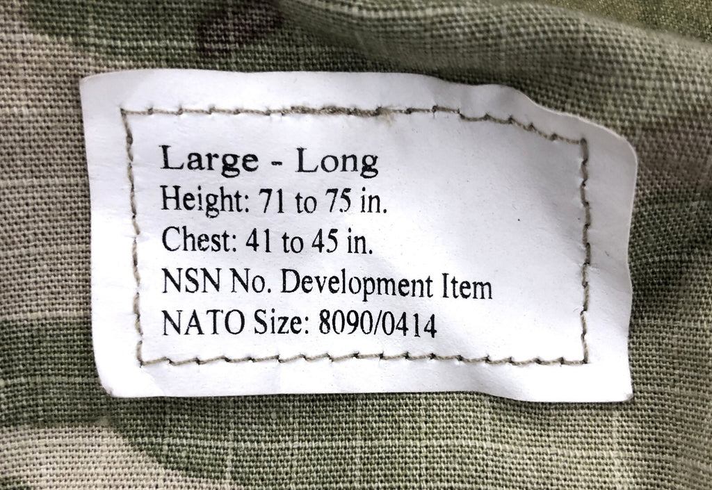 USGI IHWCU Army Hot Weather Uniform Combat Jacket Large Long Size NWT New