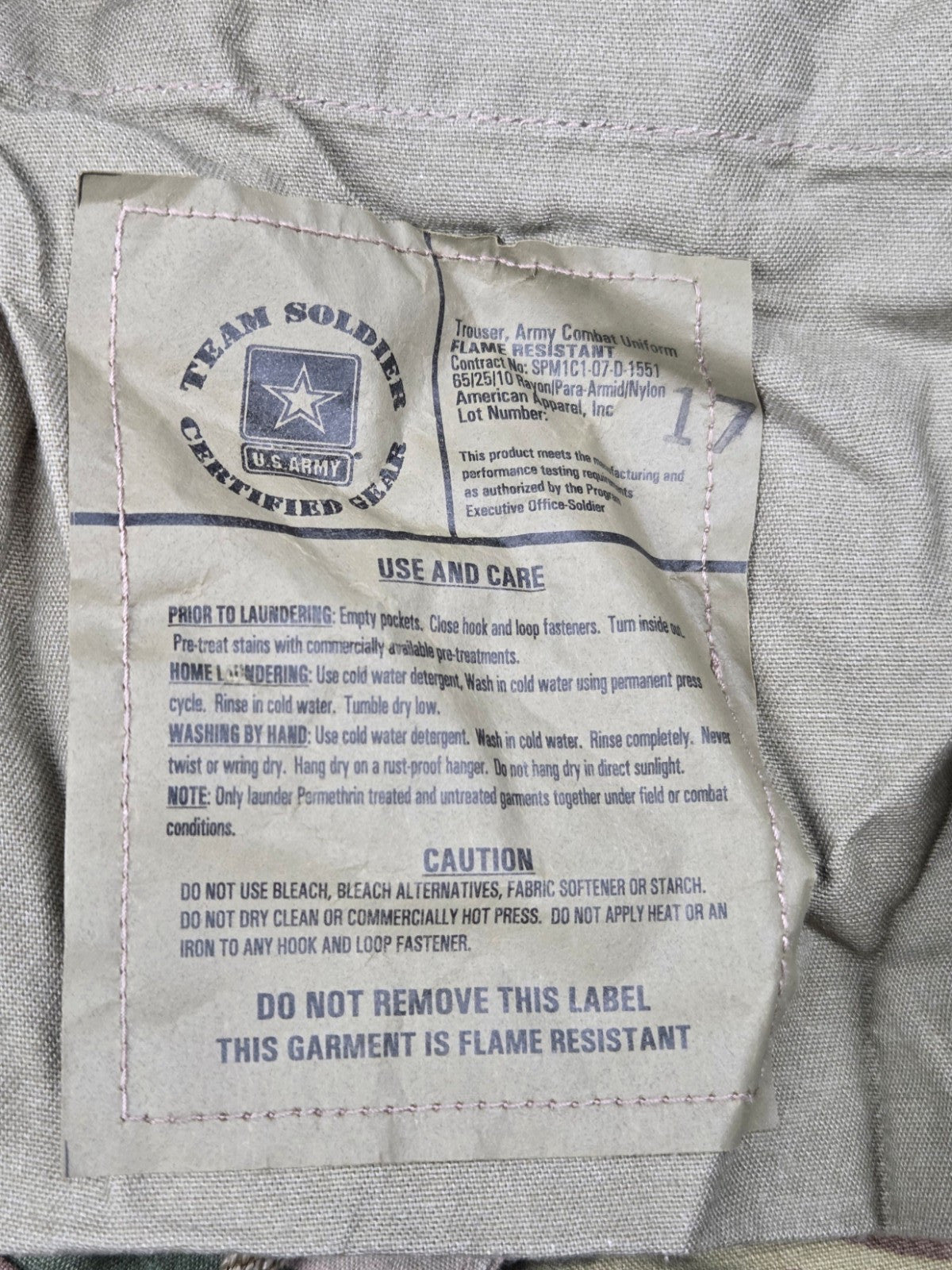 Large Regular Army FRACU OCP Combat Trousers Pants Flame Resistant New LR NWT