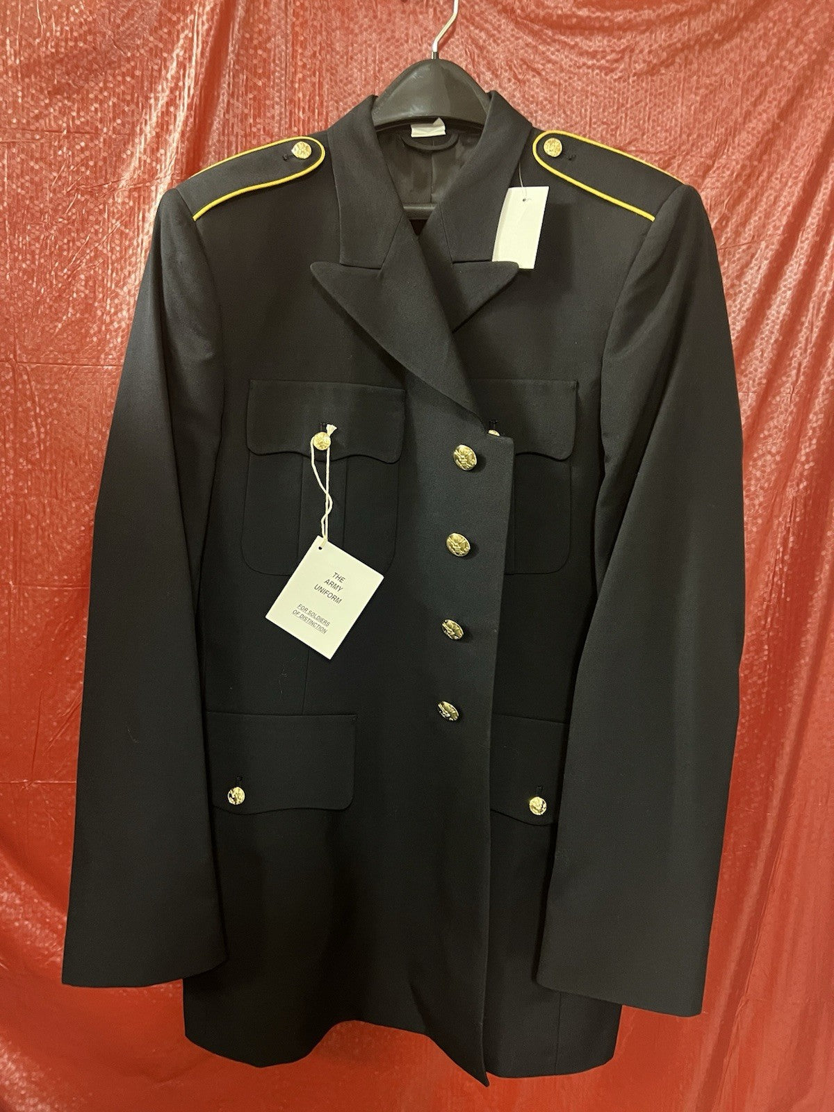 US ARMY MEN'S 50R MILITARY SERVICE DRESS BLUE ASU UNIFORM COAT JACKET NEW