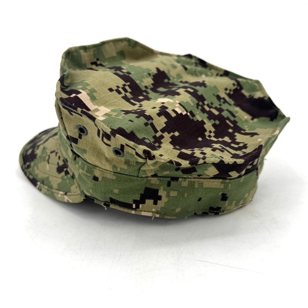 US Navy NWU Type III AOR2 Woodland Camo Hat Utility 8 Point Cap Cover ACE 6-3/8