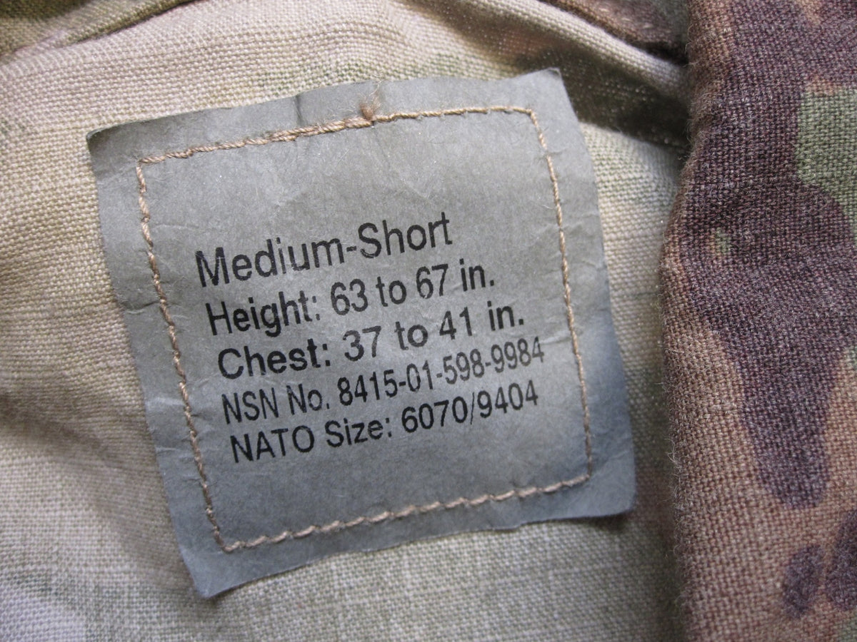 NEW ARMY OCP SCORPION W2 MULTICAM TOP MEDIUM/SHORT UNIFORM COAT FLAME RESISTANT