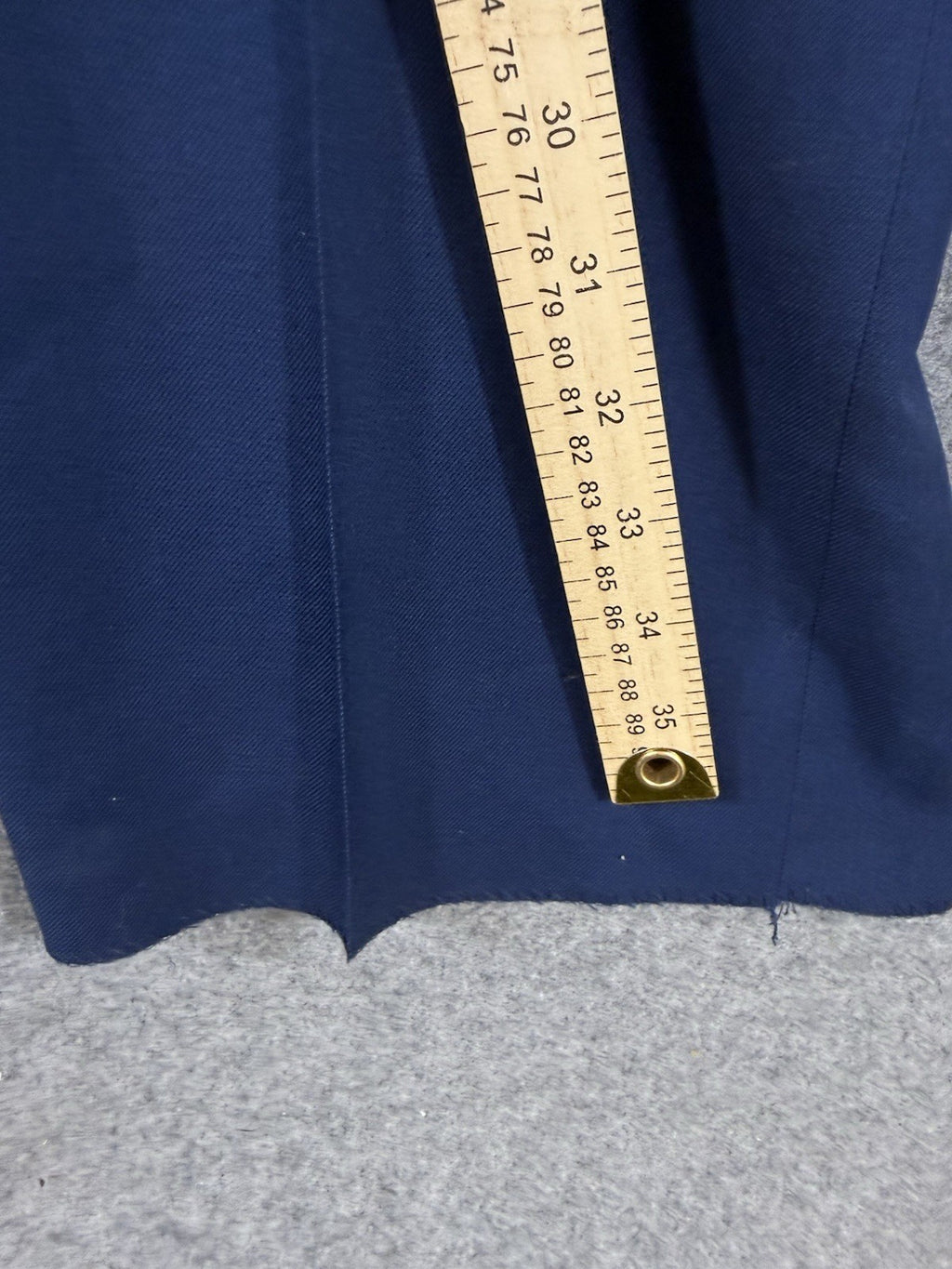 USAF Air Force Service Dress Pants Men 40 Unhemmed Blue Wool Blend Unhemmed NWOT