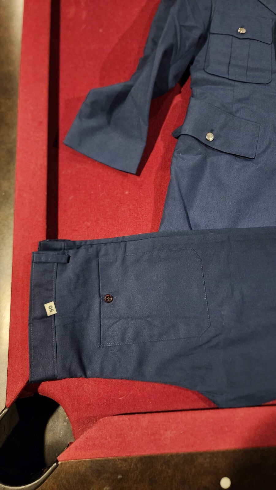 35S Uniform US COAT SERVICE DRESS BLUE US MILITARY AIR FORCE w/ Size L pants NEW