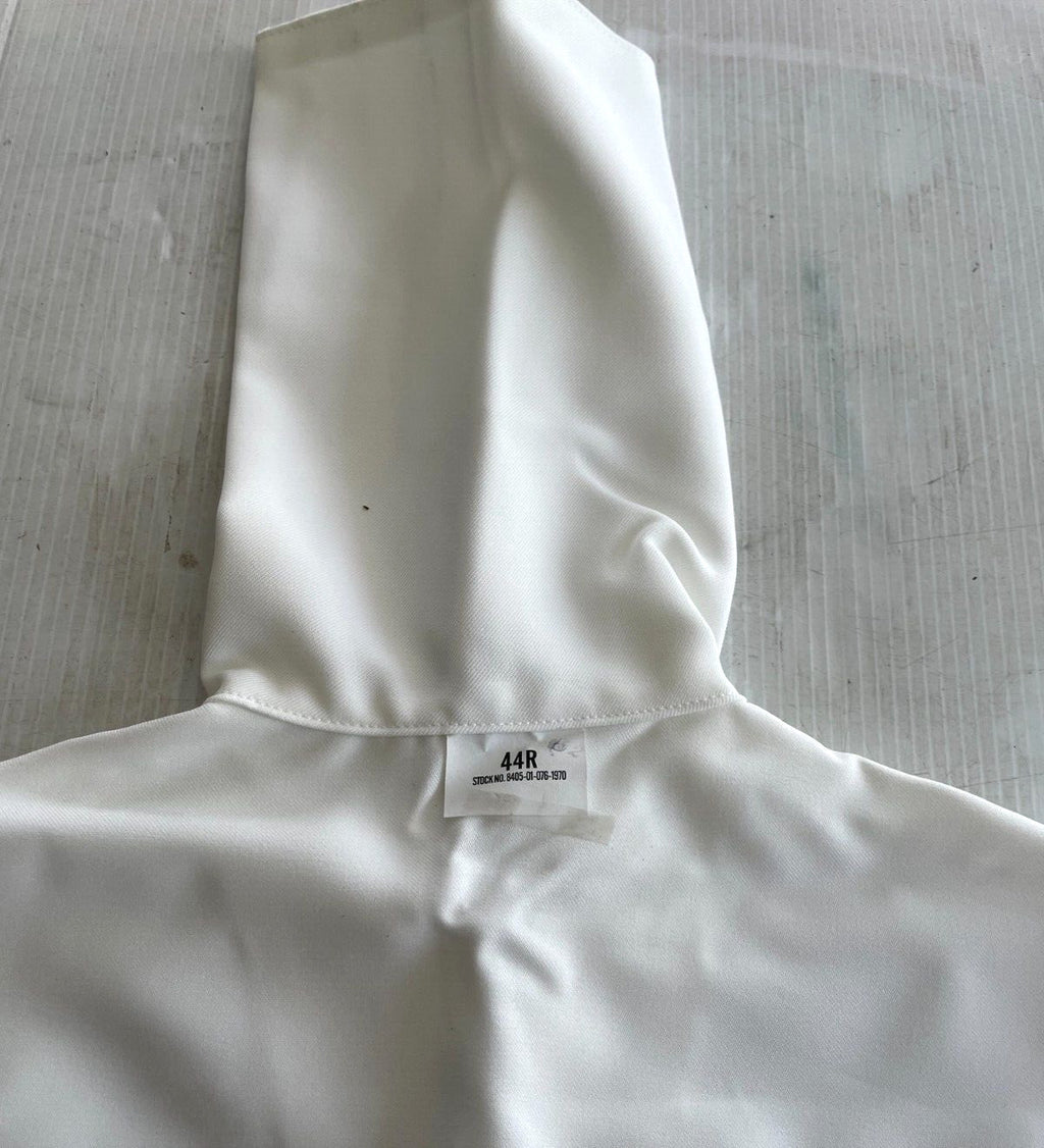 NEW GENUINE US NAVY SERVICE DRESS WHITE JUMPER MIDDY BLOUSE UNIFORM TOP (44 REG)