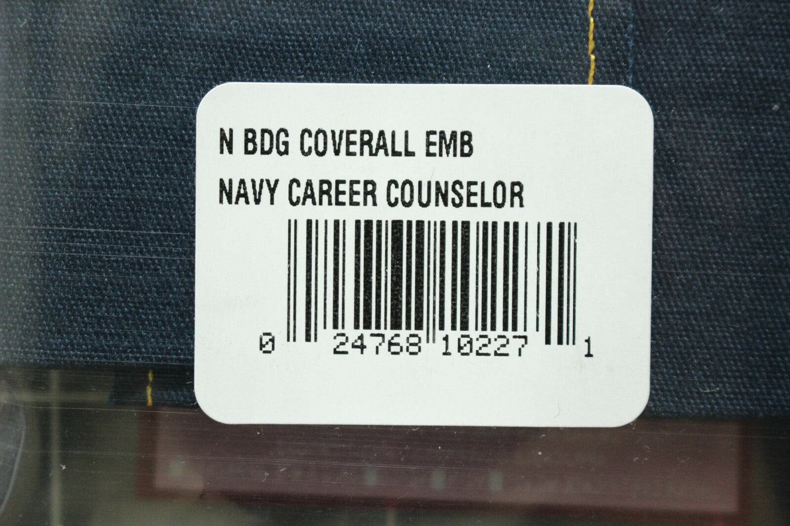 USN US NAVY BLUE COVERALL UNIFORM CAREER COUNSELOR SPECIALTY BADGE INSIGNIA TAPE