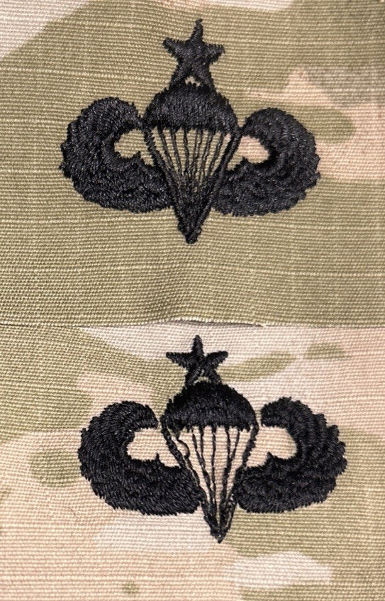 US Army Senior Parachutist Badges (2) OCP Sew-On
