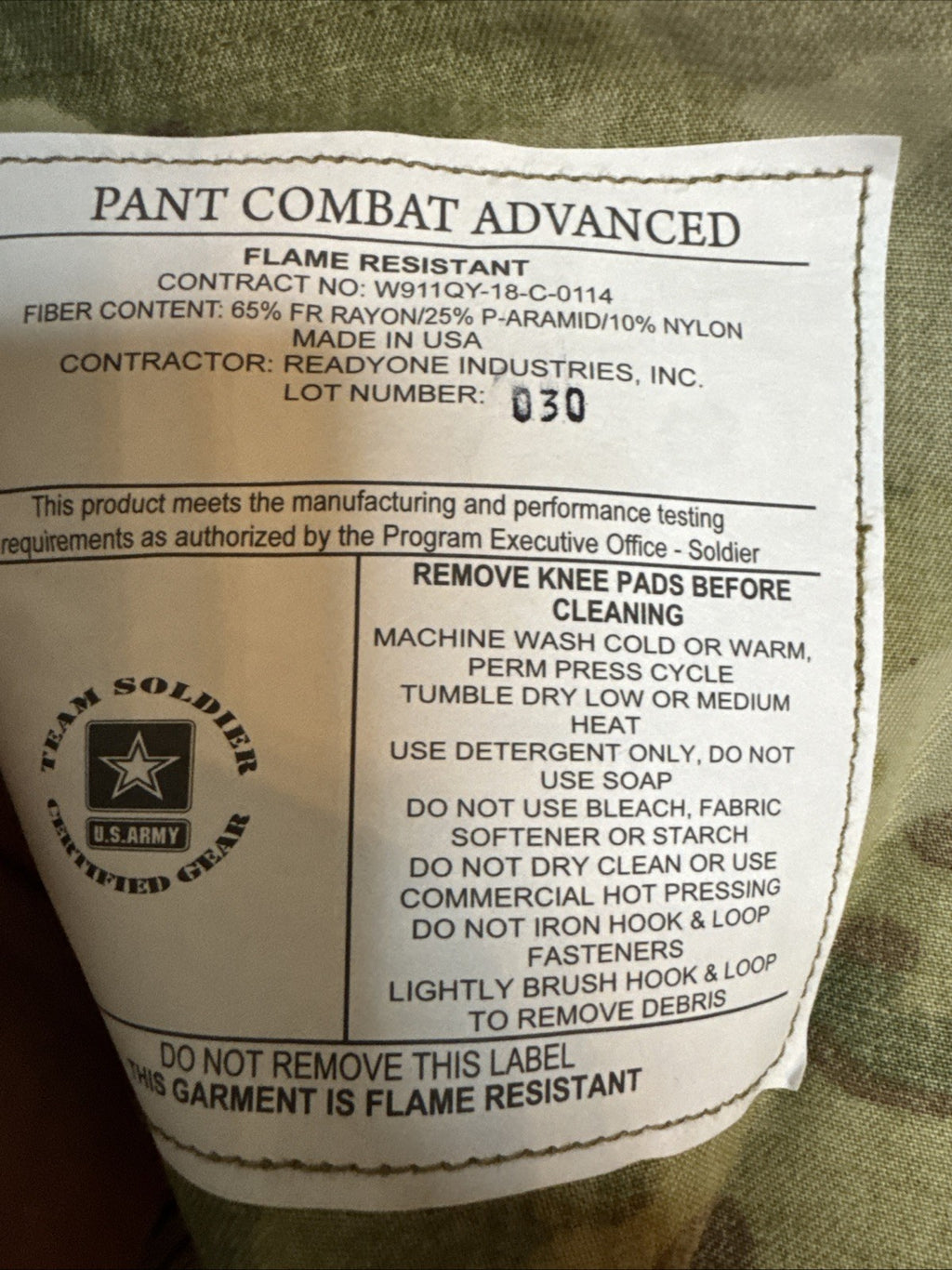 New Medium Short Army Combat Pants W/ CRYE Knee Pad Slots Multicam OCP FR G456