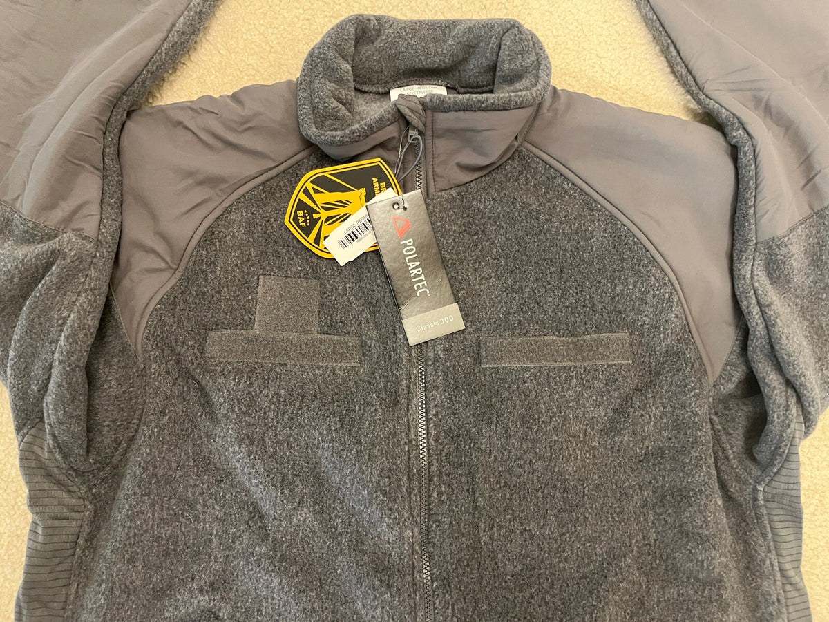 US Army ECWCS Gen III Polartec 300 Fleece Jacket Gray Size Large BRAND NEW
