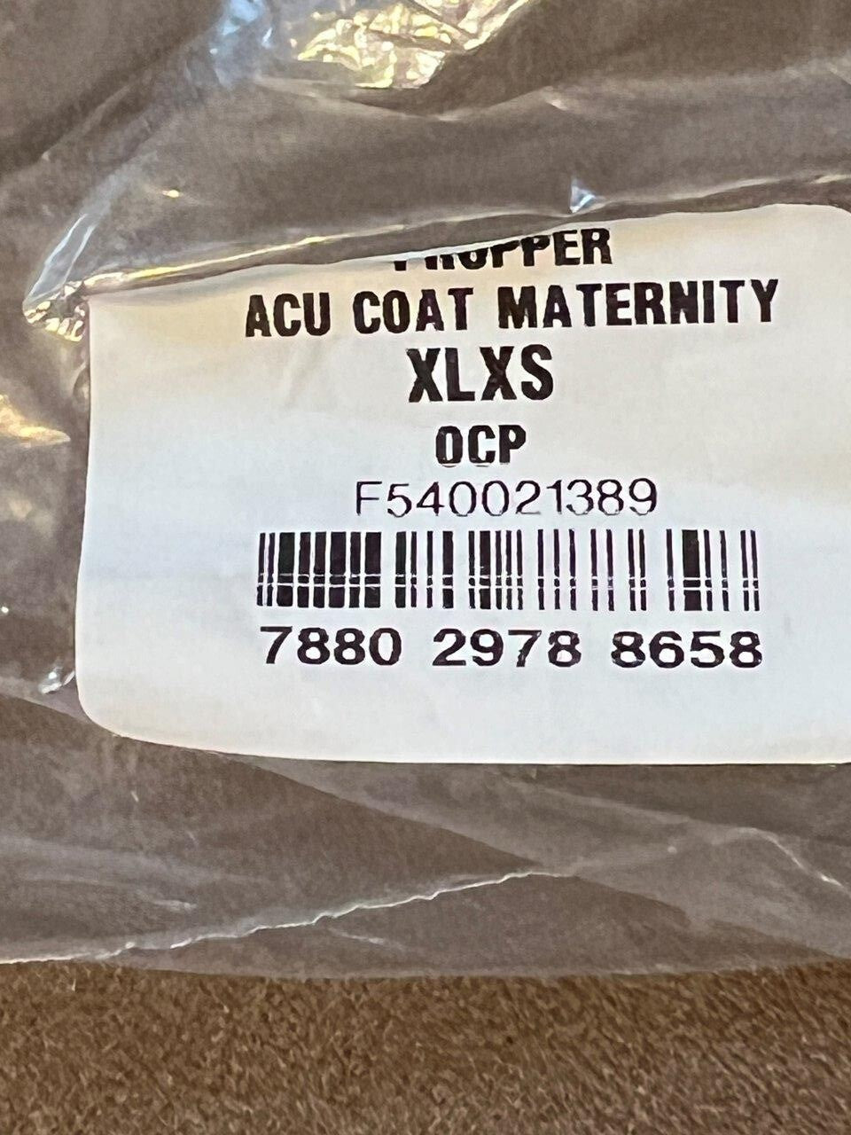 PROPPER F5400 Womens ACU Coat Maternity Sz XLXS X-Large X-Short OCP Multicam New