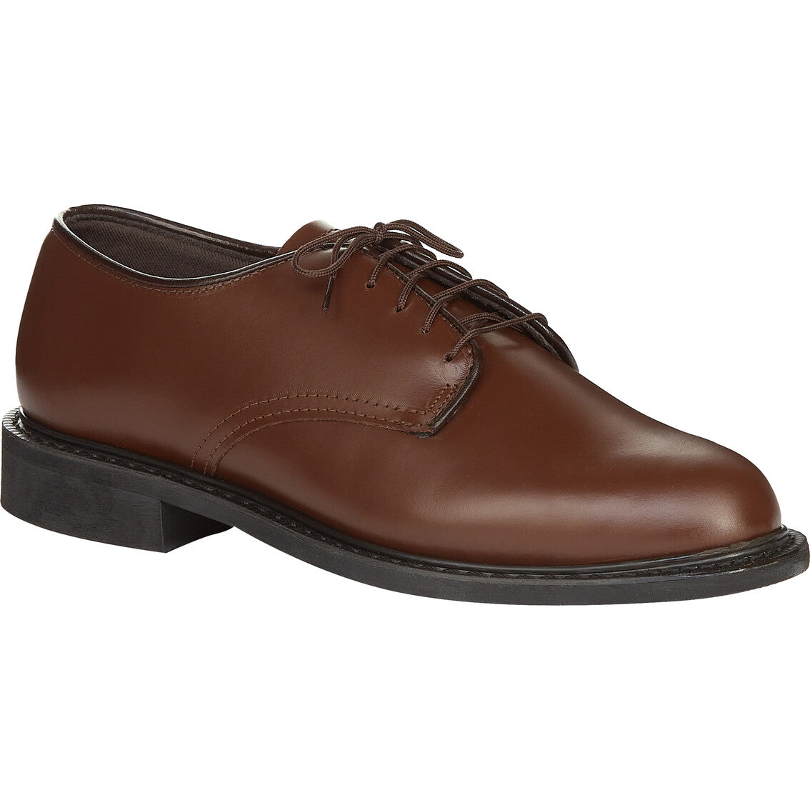 Army AGSU Male Heritage Brown Leather Low Quarter Shoes Size 7.5 to 13 CAPPS